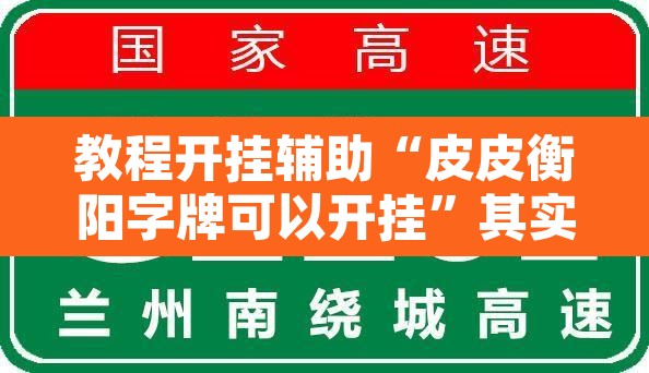 教程开挂辅助“皮皮衡阳字牌可以开挂”其实确实有挂