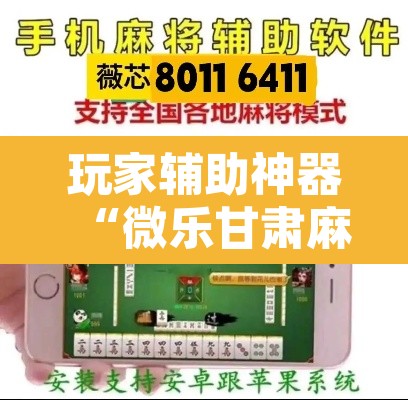 玩家辅助神器“微乐甘肃麻将万能开挂器”开挂辅助脚本+详细开挂安装教程