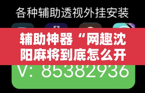 辅助神器“网趣沈阳麻将到底怎么开挂”其实确实有挂