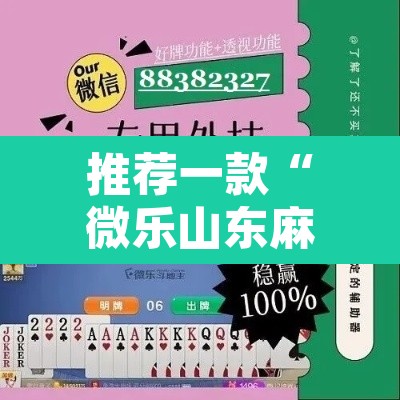 推荐一款“微乐山东麻将开挂神器”其实确实有挂