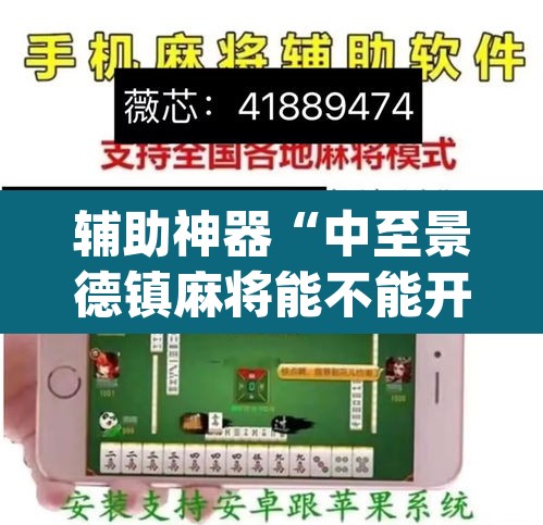辅助神器“中至景德镇麻将能不能开挂”(透视)其实确实有挂