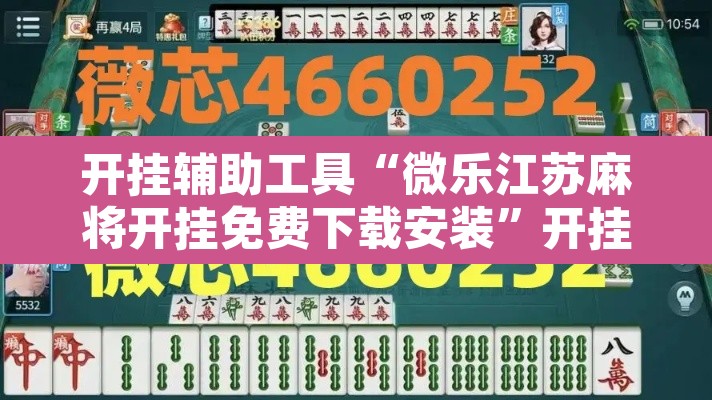 开挂辅助工具“微乐江苏麻将开挂免费下载安装”开挂辅助脚本+详细开挂安装教程