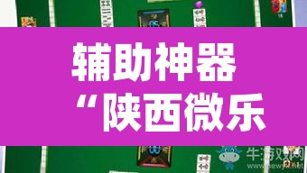 辅助神器“陕西微乐麻将万能开挂器”(透视)其实确实有挂