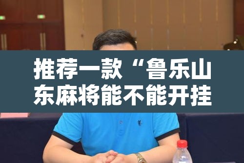 推荐一款“鲁乐山东麻将能不能开挂”开挂辅助脚本+详细开挂安装教程