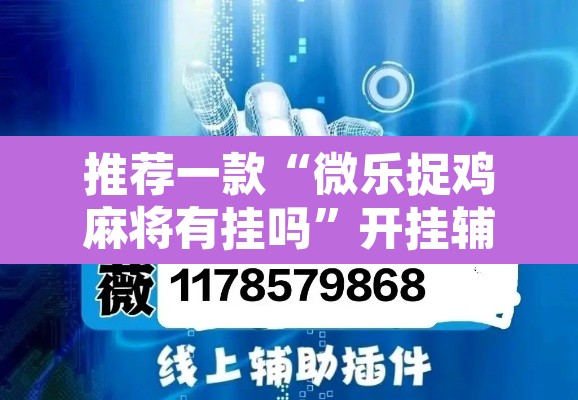 推荐一款“微乐捉鸡麻将有挂吗”开挂辅助脚本+详细开挂安装教程