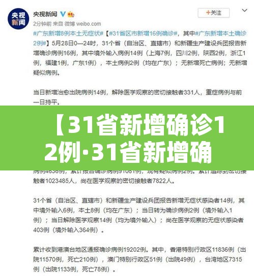 【31省新增确诊12例·31省新增确诊12例】 【31省新增确诊12例·31省新增确诊12例】