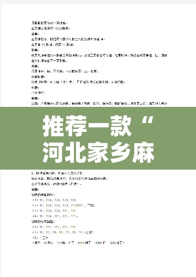 推荐一款“河北家乡麻将亲友圈怎么开挂”附辅助神器开挂脚本详细步骤
