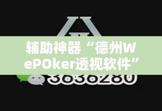辅助神器“德州WePOker透视软件	”开挂辅助脚本+详细开挂安装教程