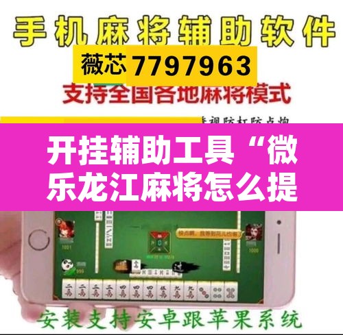开挂辅助工具“微乐龙江麻将怎么提高胜率”开挂辅助脚本+详细开挂安装教程