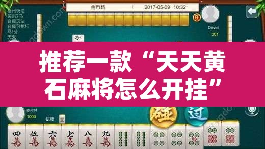 推荐一款“天天黄石麻将怎么开挂	”其实确实有挂