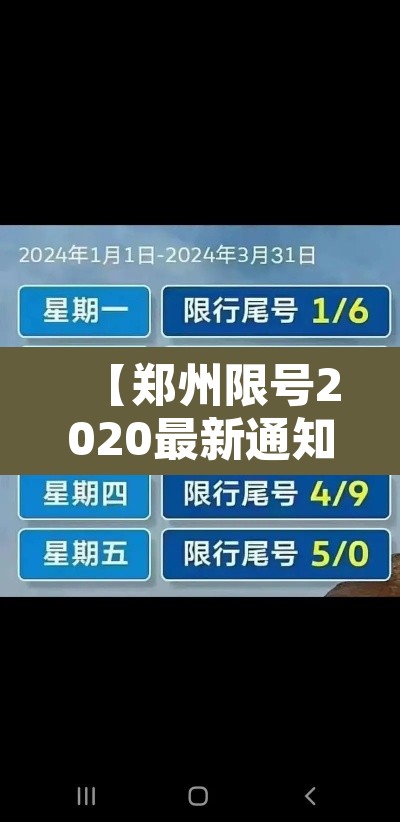 【郑州限号2020最新通知4月份·郑州限号2020新规定】 【郑州限号2020最新通知4月份·郑州限号2020新规定】