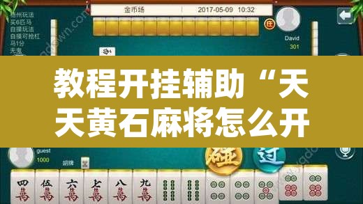 教程开挂辅助“天天黄石麻将怎么开挂”(透视)其实确实有挂