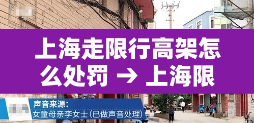 上海走限行高架怎么处罚 → 上海限行时间上高架一定会被拍吗 上海走限行高架怎么处罚 → 上海限行时间上高架一定会被拍吗