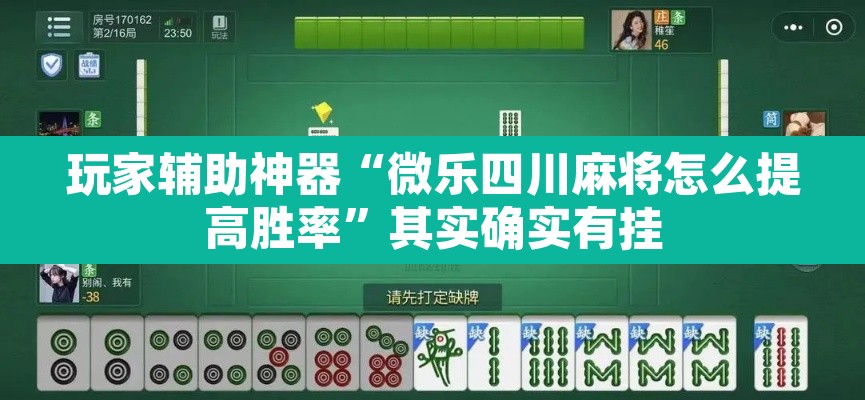 玩家辅助神器“微乐四川麻将怎么提高胜率”其实确实有挂
