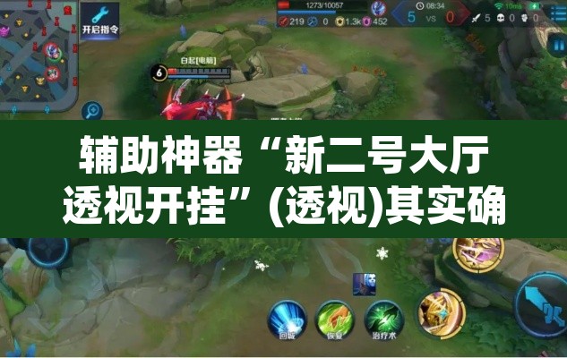 辅助神器“新二号大厅透视开挂”(透视)其实确实有挂