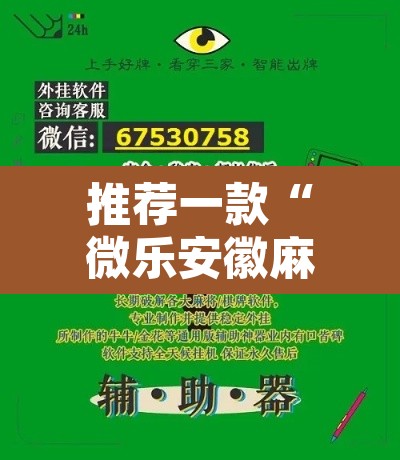 推荐一款“微乐安徽麻将万能开挂器	”开挂辅助脚本+详细开挂安装教程