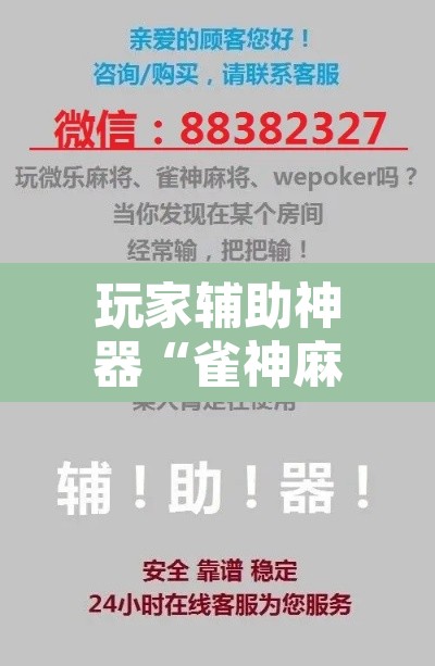 玩家辅助神器“雀神麻将助赢神器购买”附辅助神器开挂脚本详细步骤