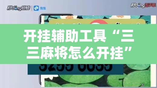 开挂辅助工具“三三麻将怎么开挂”(透视)其实确实有挂