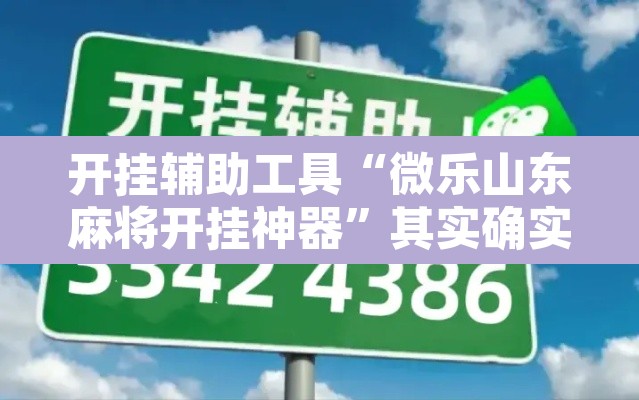 开挂辅助工具“微乐山东麻将开挂神器”其实确实有挂