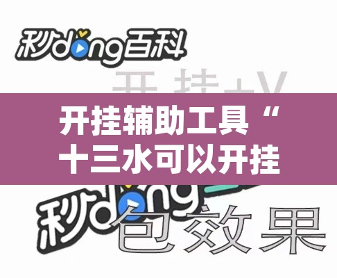 开挂辅助工具“十三水可以开挂吗”(透视挂)辅助透视教程