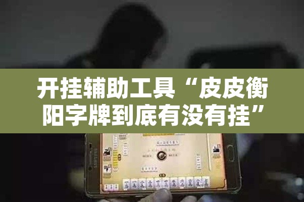 开挂辅助工具“皮皮衡阳字牌到底有没有挂”附辅助神器开挂脚本详细步骤