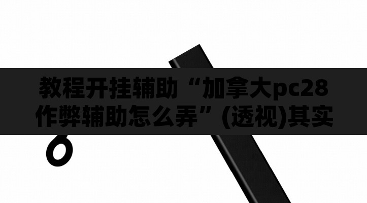 教程开挂辅助“加拿大pc28作弊辅助怎么弄	”(透视)其实确实有挂