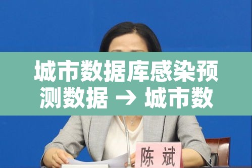 城市数据库感染预测数据 → 城市数据集 城市数据库感染预测数据 → 城市数据集