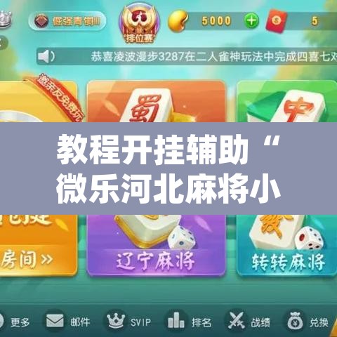 教程开挂辅助“微乐河北麻将小程序万能挂免费版”(透视挂)辅助透视教程
