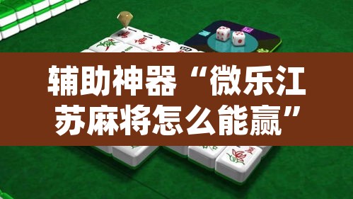 辅助神器“微乐江苏麻将怎么能赢”(透视)其实确实有挂