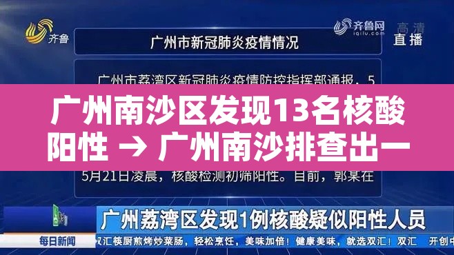 广州南沙区发现13名核酸阳性 → 广州南沙排查出一阳性病例