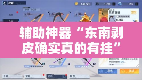 辅助神器“东南剥皮确实真的有挂”其实确实有挂