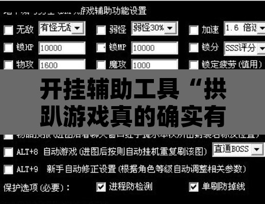 开挂辅助工具“拱趴游戏真的确实有挂”其实确实有挂