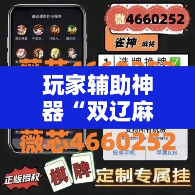 玩家辅助神器“双辽麻将辅助开挂神器	”其实确实有挂