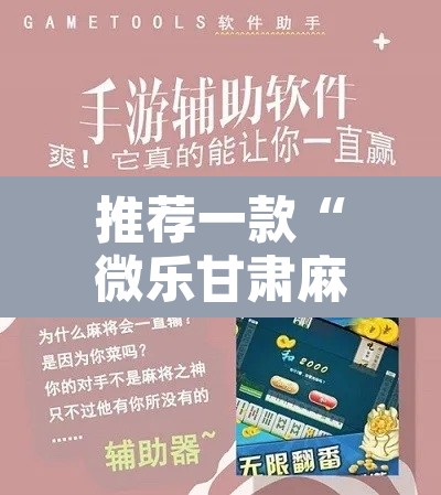 推荐一款“微乐甘肃麻将万能开挂器通用版”开挂辅助脚本+详细开挂安装教程