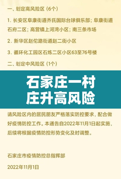 石家庄一村庄升高风险地区:河北石家庄一村镇为全国唯一高风险地区 石家庄一村庄升高风险地区:河北石家庄一村镇为全国唯一高风险地区