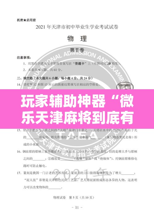 玩家辅助神器“微乐天津麻将到底有没有挂”开挂辅助脚本+详细开挂安装教程