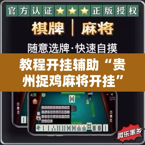 教程开挂辅助“贵州捉鸡麻将开挂	”(透视)其实确实有挂