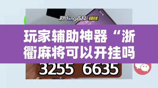 玩家辅助神器“浙衢麻将可以开挂吗”其实确实有挂