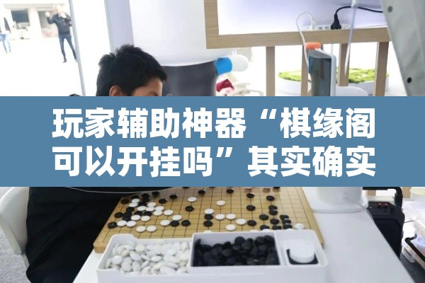 玩家辅助神器“棋缘阁可以开挂吗”其实确实有挂