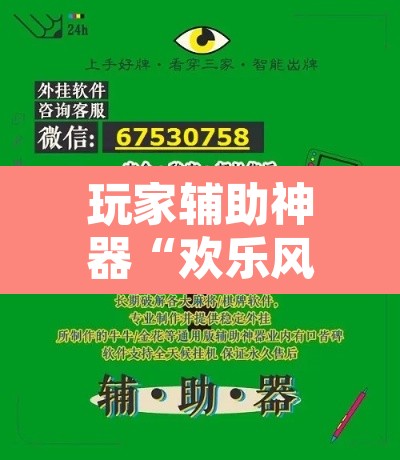 玩家辅助神器“欢乐风暴有挂吗可以开挂吗”附辅助神器开挂脚本详细步骤