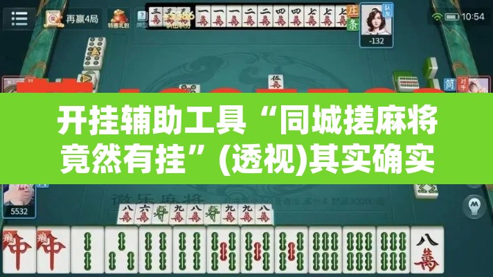 开挂辅助工具“同城搓麻将竟然有挂”(透视)其实确实有挂