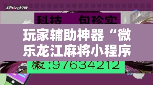 玩家辅助神器“微乐龙江麻将小程序免费挂	”其实确实有挂