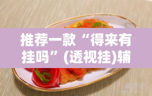 推荐一款“得来有挂吗	”(透视挂)辅助透视教程