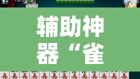 辅助神器“雀神麻将免费开挂教程”开挂辅助脚本+详细开挂安装教程