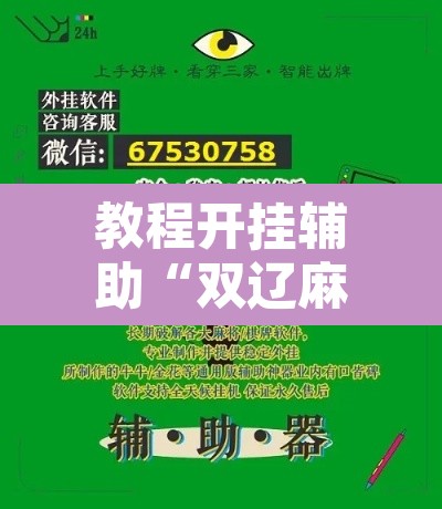 教程开挂辅助“双辽麻将辅助软件”其实确实有挂