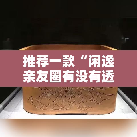 推荐一款“闲逸亲友圈有没有透视软”其实确实有挂