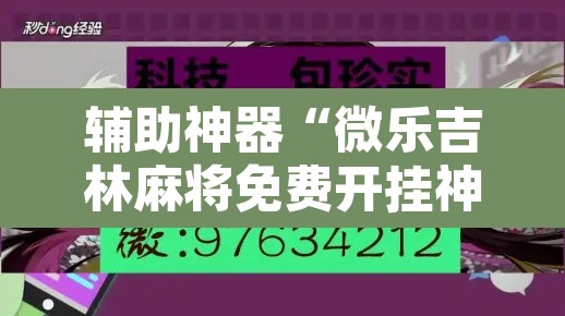 辅助神器“微乐吉林麻将免费开挂神器”开挂辅助脚本+详细开挂安装教程