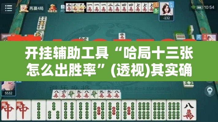 开挂辅助工具“哈局十三张怎么出胜率”(透视)其实确实有挂