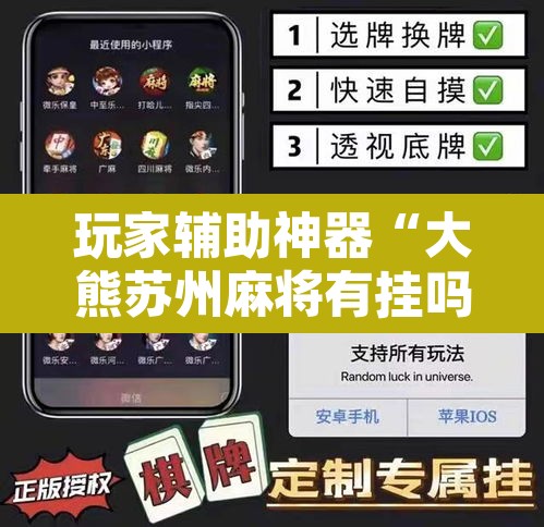 玩家辅助神器“大熊苏州麻将有挂吗”开挂辅助脚本+详细开挂安装教程
