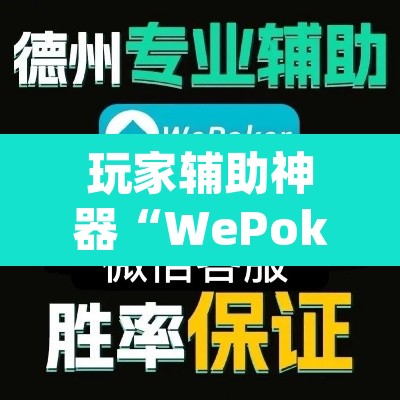 玩家辅助神器“WePoker辅助透视”(透视挂)辅助透视教程